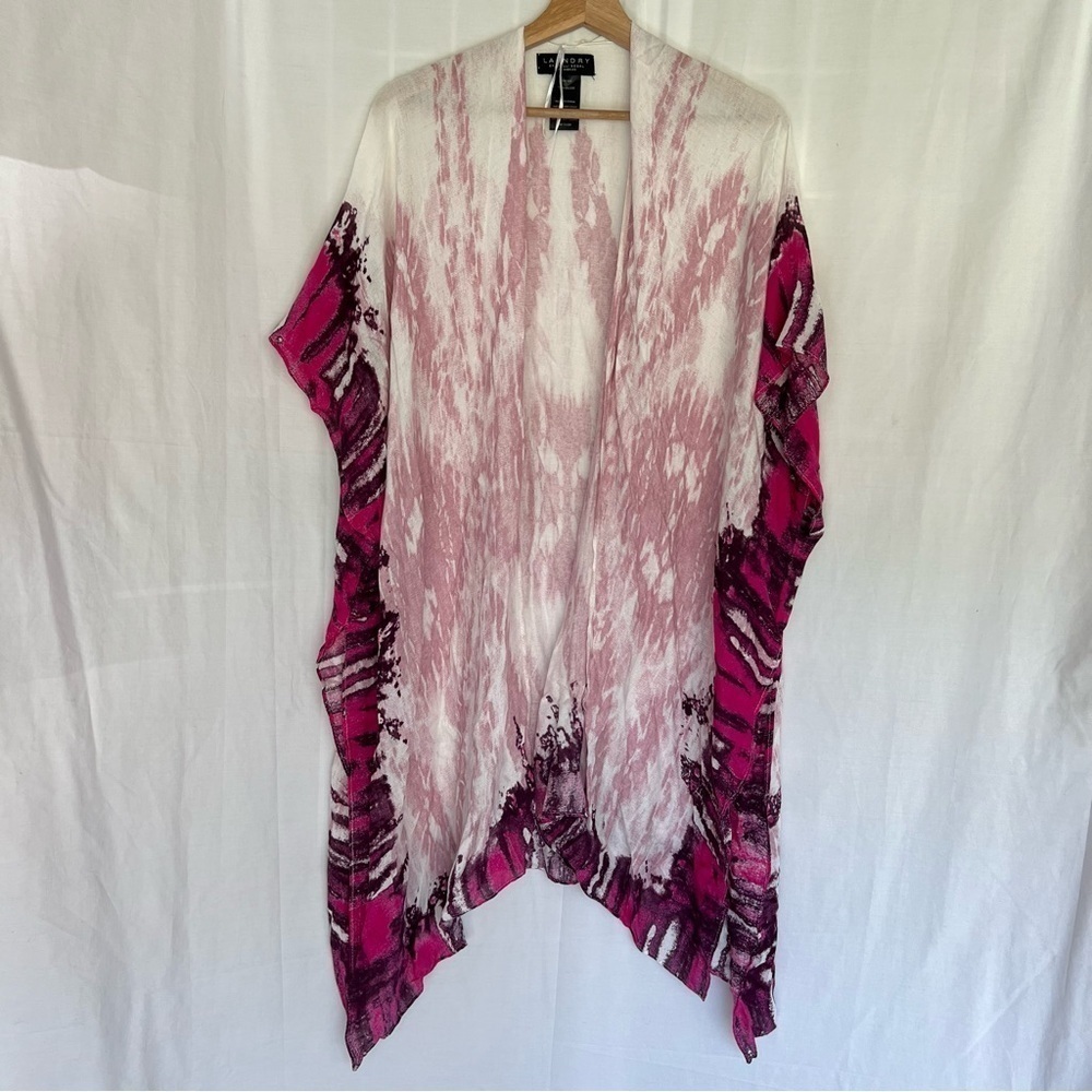 Laundry By Shelli Segel Lightweight open front cover up cardigan Cabaret OS